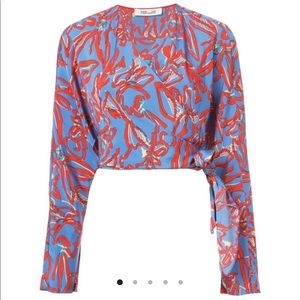 Diane Von Furstenberg Cropped Blouse